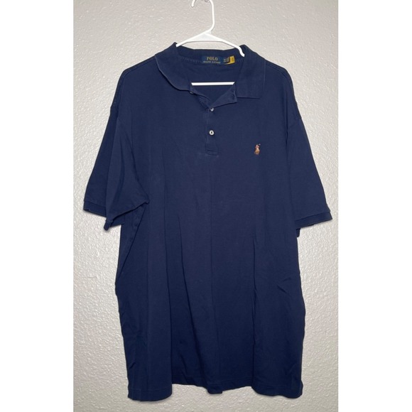 Polo Ralph Lauren Other - Polo Ralph Lauren Polo Shirt Men's Size 2XLT Blue Short Sleeve Logo Embroidered